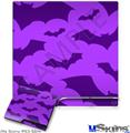 Decal Skin compatible with Sony PS3 Slim Deathrock Bats Purple