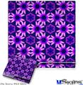 Decal Skin compatible with Sony PS3 Slim Daisies Purple