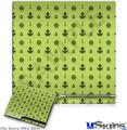 Decal Skin compatible with Sony PS3 Slim Nautical Anchors Away 02 Sage Green