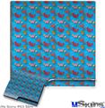 Decal Skin compatible with Sony PS3 Slim Crabs and Shells Blue Medium