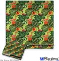 Decal Skin compatible with Sony PS3 Slim Famingos and Flowers Sage Green