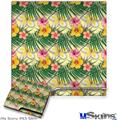 Decal Skin compatible with Sony PS3 Slim Beach Flowers 02 Yellow Sunshine