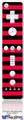 Wii Remote Controller Face ONLY Skin - Stripes Red
