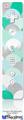Wii Remote Controller Face ONLY Skin - Brushed Circles Seafoam