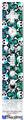 Wii Remote Controller Face ONLY Skin - Splatter Girly Skull Rainbow
