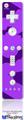 Wii Remote Controller Face ONLY Skin - Deathrock Bats Purple