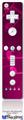 Wii Remote Controller Face ONLY Skin - Bokeh Music Hot Pink