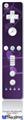 Wii Remote Controller Face ONLY Skin - Bokeh Music Purple