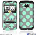 HTC Droid Eris Skin - Kearas Polka Dots Mint And Gray