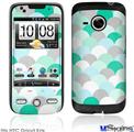 HTC Droid Eris Skin - Brushed Circles Seafoam