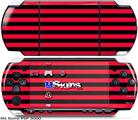 Sony PSP 3000 Skin - Stripes Red