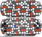 Sony PSP 3000 Skin - Locknodes 04 Red