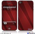 iPhone 4 Decal Style Vinyl Skin - VintageID 25 Red (DOES NOT fit newer iPhone 4S)