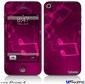 iPhone 4 Decal Style Vinyl Skin - Bokeh Music Hot Pink (DOES NOT fit newer iPhone 4S)