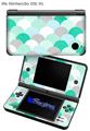 Brushed Circles Seafoam - Decal Style Skin fits Nintendo DSi XL (DSi SOLD SEPARATELY)