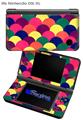 Brushed Cirlces Multi Dark - Decal Style Skin fits Nintendo DSi XL (DSi SOLD SEPARATELY)
