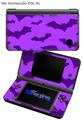 Deathrock Bats Purple - Decal Style Skin fits Nintendo DSi XL (DSi SOLD SEPARATELY)
