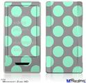 Zune HD Skin - Kearas Polka Dots Mint And Gray
