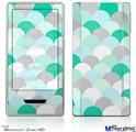 Zune HD Skin - Brushed Circles Seafoam