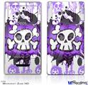 Zune HD Skin - Cartoon Skull Purple