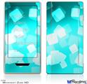 Zune HD Skin - Bokeh Squared Neon Teal
