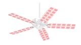Squared Pink - Ceiling Fan Skin Kit fits most 42 inch fans (FAN and BLADES SOLD SEPARATELY)