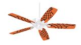 Ripped Fishnets Orange - Ceiling Fan Skin Kit fits most 42 inch fans (FAN and BLADES SOLD SEPARATELY)