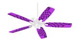 Ripped Fishnets Purple - Ceiling Fan Skin Kit fits most 42 inch fans (FAN and BLADES SOLD SEPARATELY)