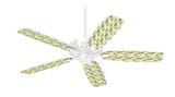 Seahorses and Shells Yellow Sunshine - Ceiling Fan Skin Kit fits most 42 inch fans (FAN and BLADES SOLD SEPARATELY)