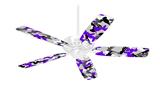 Sexy Girl Silhouette Camo Purple - Ceiling Fan Skin Kit fits most 42 inch fans (FAN and BLADES SOLD SEPARATELY)