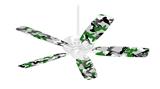 Sexy Girl Silhouette Camo Green - Ceiling Fan Skin Kit fits most 42 inch fans (FAN and BLADES SOLD SEPARATELY)