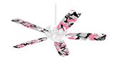 Sexy Girl Silhouette Camo Pink - Ceiling Fan Skin Kit fits most 42 inch fans (FAN and BLADES SOLD SEPARATELY)