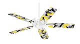 Sexy Girl Silhouette Camo Yellow - Ceiling Fan Skin Kit fits most 42 inch fans (FAN and BLADES SOLD SEPARATELY)