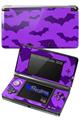 Deathrock Bats Purple - Decal Style Skin fits Nintendo 3DS (3DS SOLD SEPARATELY)