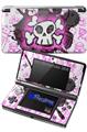 Cartoon Skull Pink - Decal Style Skin fits Nintendo 3DS (3DS SOLD SEPARATELY)