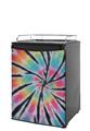Kegerator Skin - Tie Dye Swirl 109 (fits medium sized dorm fridge and kegerators)
