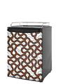 Kegerator Skin - Locknodes 01 Burnt Orange (fits medium sized dorm fridge and kegerators)