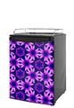 Kegerator Skin - Daisies Purple (fits medium sized dorm fridge and kegerators)