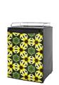 Kegerator Skin - Daisies Yellow (fits medium sized dorm fridge and kegerators)
