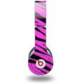 WraptorSkinz Skin Decal Wrap compatible with Beats Solo HD (Original) Pink Tiger (HEADPHONES NOT INCLUDED)