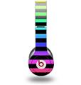 WraptorSkinz Skin Decal Wrap compatible with Beats Solo HD (Original) Stripes Rainbow (HEADPHONES NOT INCLUDED)