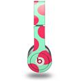 WraptorSkinz Skin Decal Wrap compatible with Beats Solo HD (Original) Kearas Polka Dots Pink And Blue (HEADPHONES NOT INCLUDED)
