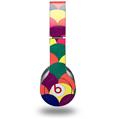 WraptorSkinz Skin Decal Wrap compatible with Beats Solo HD (Original) Brushed Cirlces Multi Dark (HEADPHONES NOT INCLUDED)