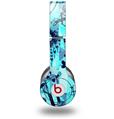 WraptorSkinz Skin Decal Wrap compatible with Beats Solo HD (Original) Scene Kid Sketches Blue (HEADPHONES NOT INCLUDED)