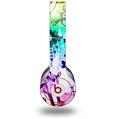 WraptorSkinz Skin Decal Wrap compatible with Beats Solo HD (Original) Scene Kid Sketches Rainbow (HEADPHONES NOT INCLUDED)