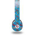 WraptorSkinz Skin Decal Wrap compatible with Beats Solo HD (Original) Crabs and Shells Blue Medium (HEADPHONES NOT INCLUDED)