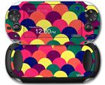 Brushed Cirlces Multi Dark - Decal Style Skin fits Sony PS Vita