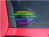 Lips Decal 9x5.5 Stripes Rainbow