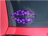 Lips Decal 9x5.5 Daisies Purple