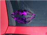 Lips Decal 9x5.5 Liquid Metal Chrome Purple